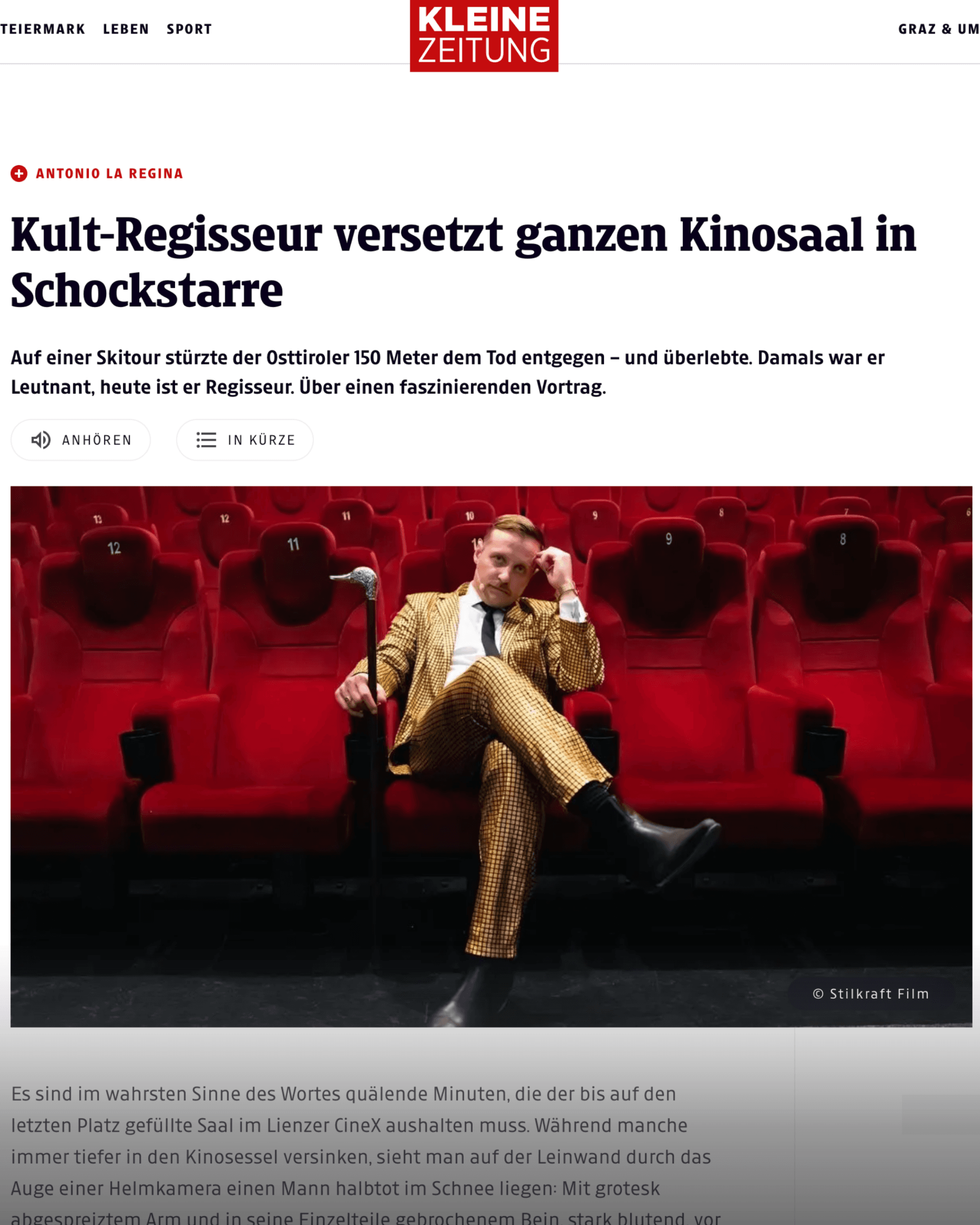 Presseartikel — Kleine Zeitung
