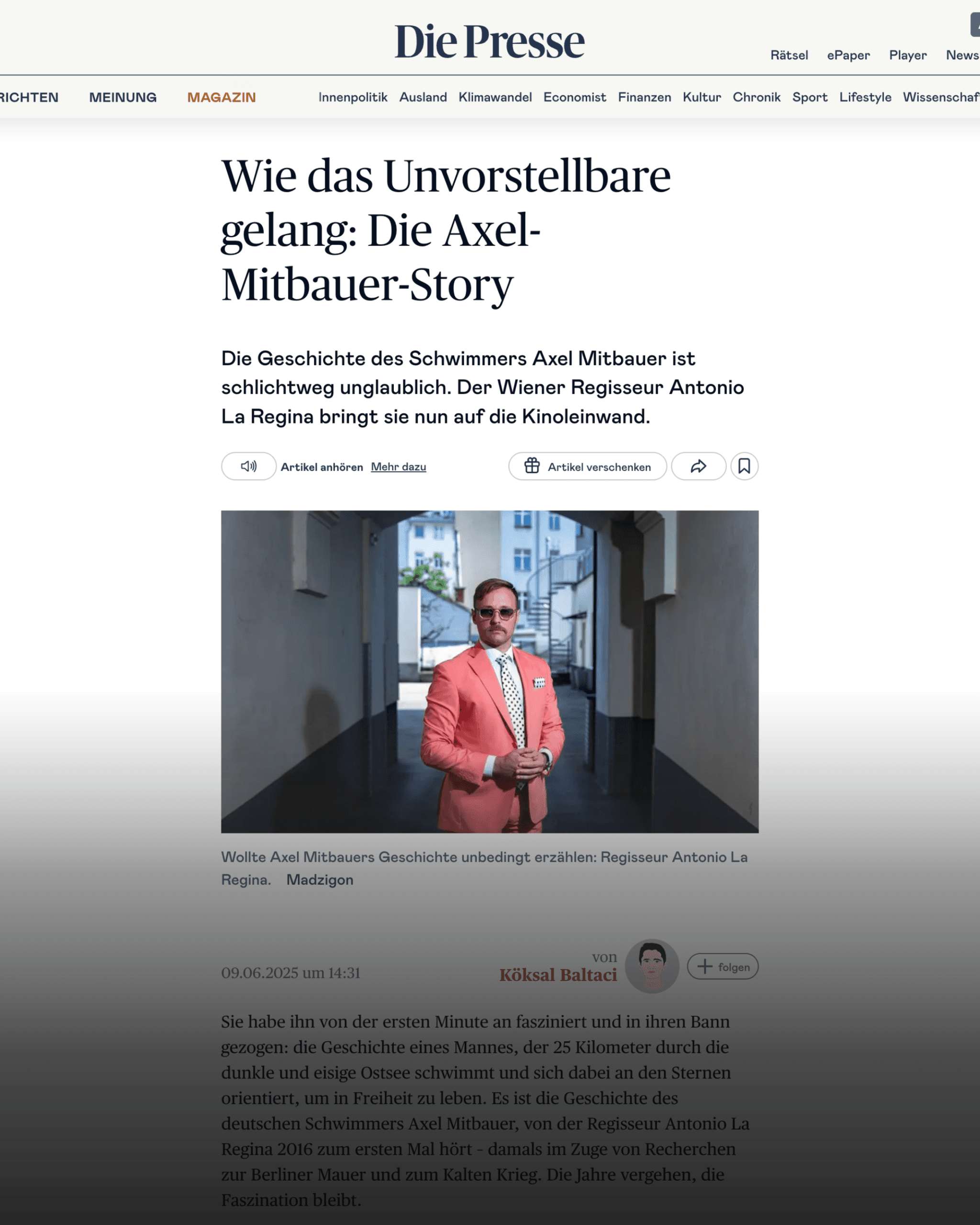 Presseartikel — Die Presse
