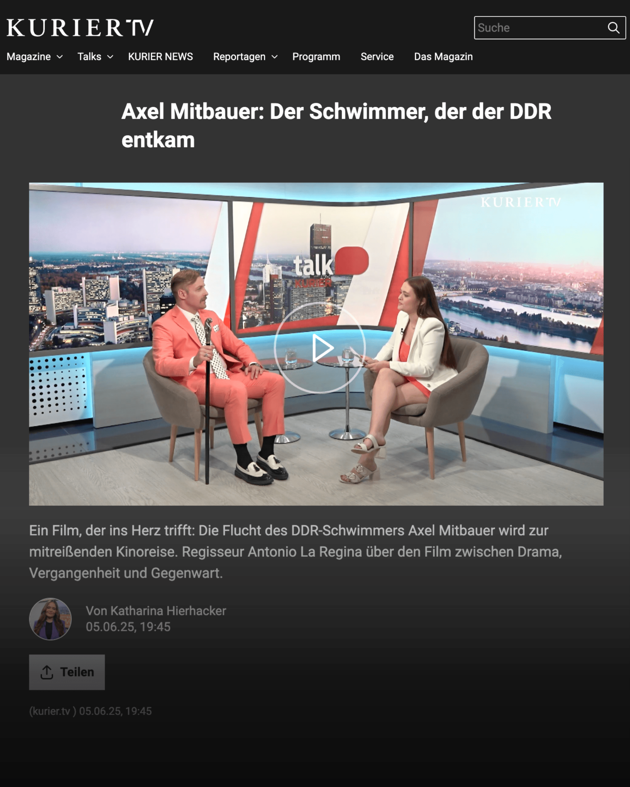 Presseartikel — Kurier TV