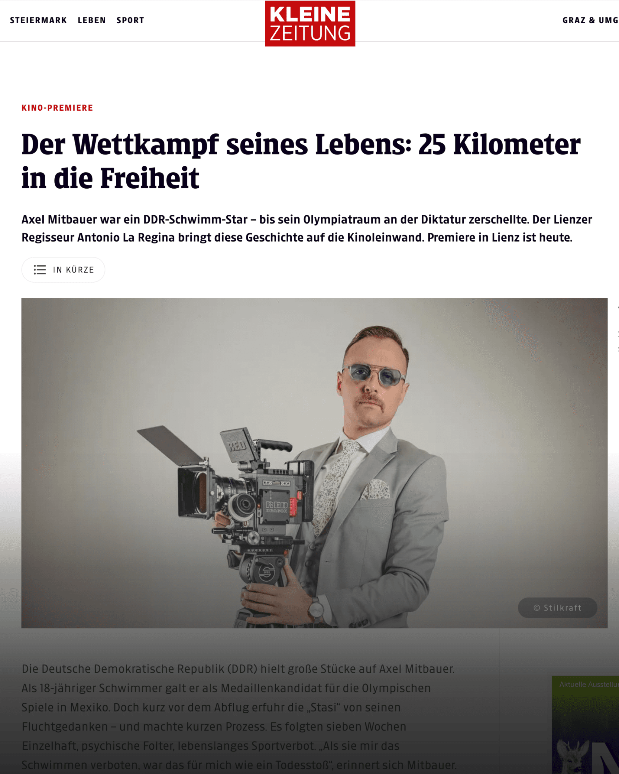 Presseartikel — Kleine Zeitung