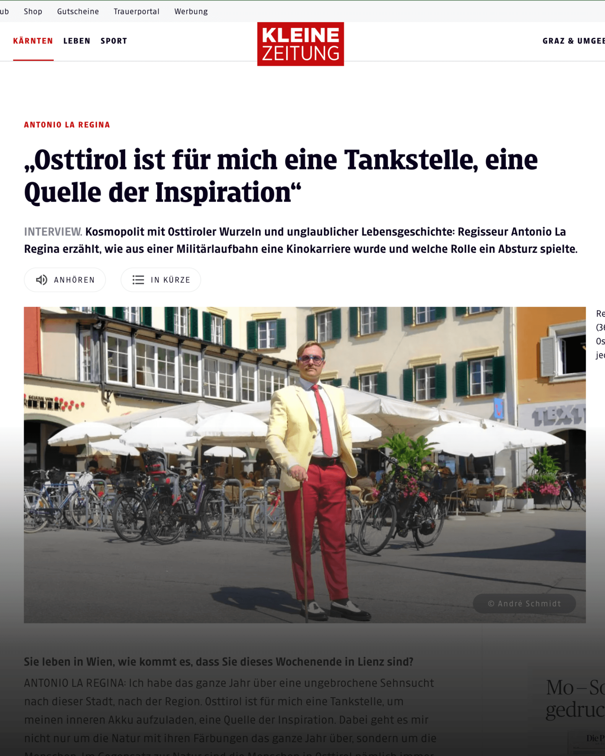 Presseartikel — Kleine Zeitung